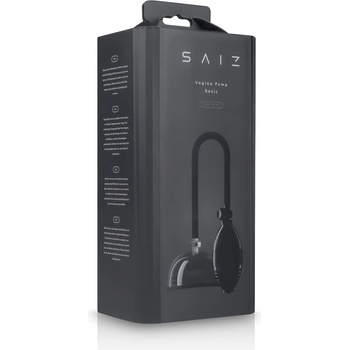 SAIZ Basic - помпа за вагина (прозрачно-черна)