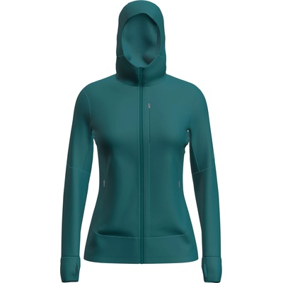 Icebreaker Дамско вълнено яке Icebreaker Women's Merino 260 Quantum IV L/S Zip Hoodie Merino hoodie - Tidal Teal (105-5158-1212)