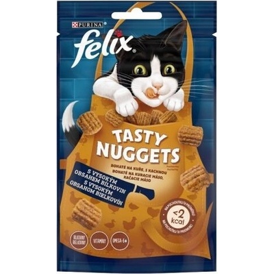 FELIX Tasty Nuggets Bohaté na kura a kačicu 8 x 50 g