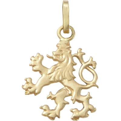 Zlatnictví Zlatíčko Zlatý přívěsek Český lev žluté zlato 00081