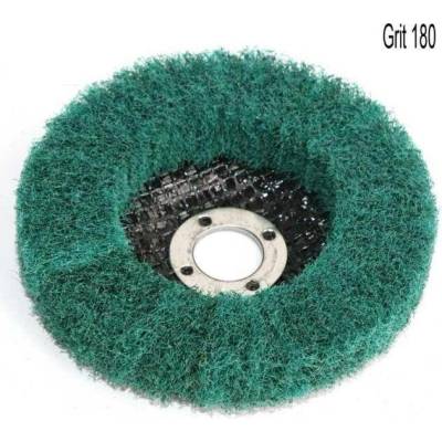 Brusný lamelový kotouč netkaná textilie 125x15x22 mm P180, zel.