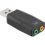 T'nB Външна звукова карта TnB, USB 2.0, 1x Audio Out, 1x Mic, черна Звукови карти