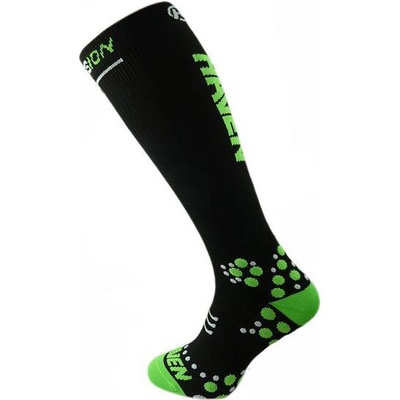 Haven Kompresní podkolenky EvoTec Silver MIDDLE COMPRESSION black/green