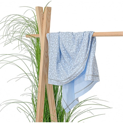Esito jarní deka dvojitá bavlna Soft Blue