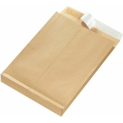 Taška B4 Herlitz s X dnom a odtrhávacou páskou 250 x 353 mm 130g hnedá 25ks