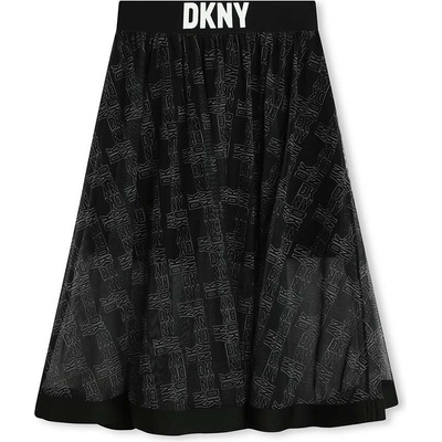 DKNY Детска пола Dkny в черно среднодълга разкроена (D60052.114.150)