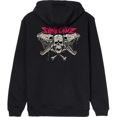 SANTA CRUZ mikina Pace Torch Bones Hood Black