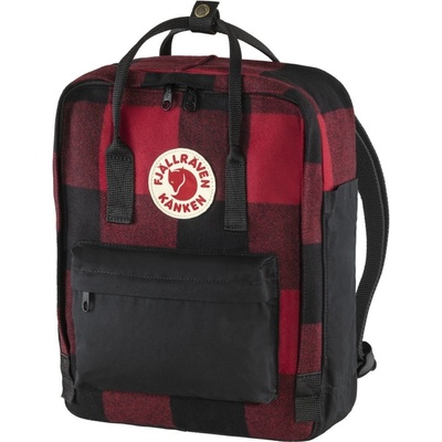 Fjällräven Kånken Re Wool Red Black 16 l