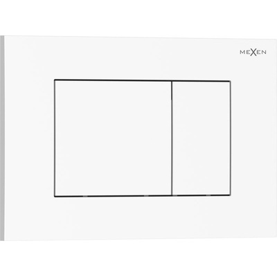 Mexen Tex 02 бутон за промиване, бял гланц - 6102-01 (6102-01)