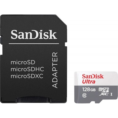 SanDisk microSDXC 128GB C10/UHS-I/U1 (SDSQUNR-128G-GN3MA/186560)
