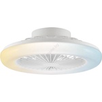 Brilliant - LED димируемо таванно осветително тяло с вентилатор MONTERO LED/20W/230V бяло+ДУ (BI0401)