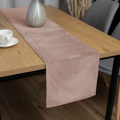 Biante Sametový běhoun Velvet Premium SVP-043 Pudrově růžový 35x140 cm