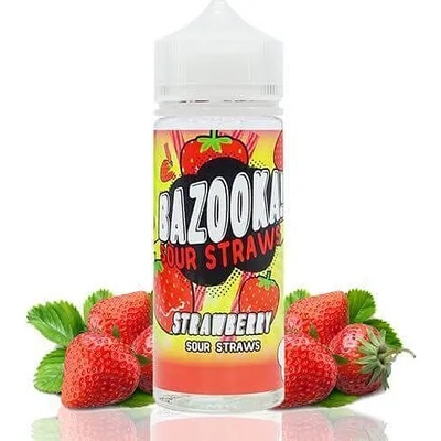 Bazooka Sour Straws Strawberry 100ml