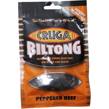 CRUGA BILTONG PEPPERED BEEF 25 g