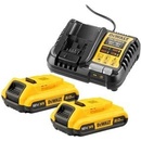Sady batérií a nabíjačiek k aku náradiu DeWALT DCB1104D2