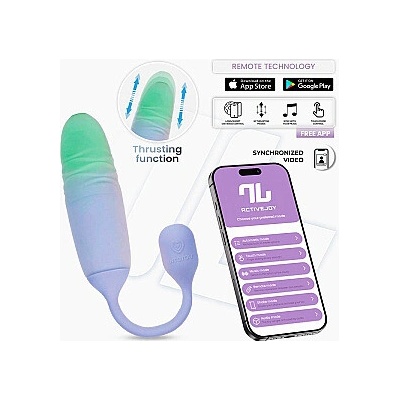 InToYou App Series NexEgg Motion Vibrating Egg with Thrusting Lilac/Pistachio, vibrační vajíčko s aplikací