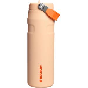 STANLEY 1913 Flip Straw 2.0 Drinking Bottle with Straw 0.7L - Thermal Mug Cools for 10 Hours - 3 Days Ice Cold - BPA Free - Leakproof - For Drink Holders - Dishwasher Safe - Orange Sherbert - 100000127824 (10