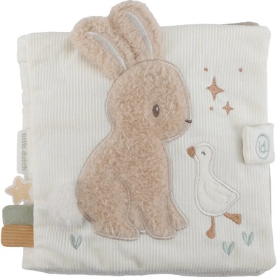 Little Dutch Textilná knižka s aktivitami Newborn Naturals