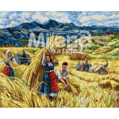 Milena Style Коситба - гоблен със схема конци dmc 1: 4