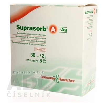 Suprasorb A+AG TAMPONÁDA kalciumalginátová antimikrobiálna 5 ks
