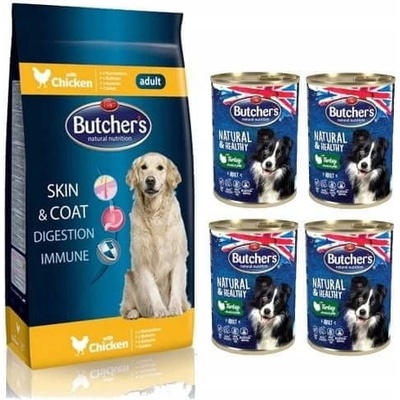 Butcher’s Natural & Healthy Dog Dry with Chicken s kuřecím masem 15 kg