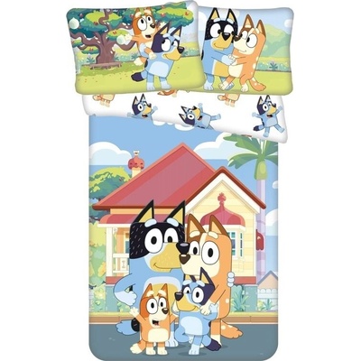 Jerry Fabrics obliečky do postieľky bavlna Disney Bluey 061 baby 100 x 135 cm 40 x 60 cm