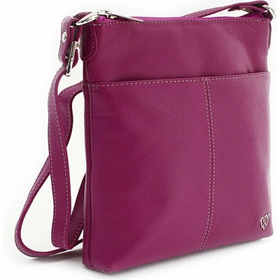 Arwel kožená fialová crossbody kabelka Jenny