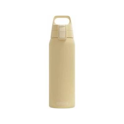 SIGG - Insulated drinking bottle - Thermos bottle Shield Therm One Opti Yellow carbonated drinks - Leak-proof - Dishwasher safe - BPA-free - 90% recycled stainless steel - Light yellow - 0.75L - 6021.10