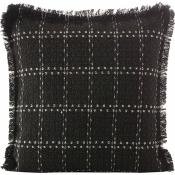 Takoy Žinylková DARA so vzorom jemnej mriežky a strapcami na okrajoch-HF-439757 45 x 45 cm