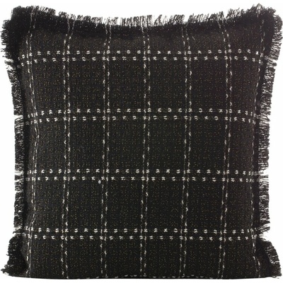 Takoy Žinylková DARA so vzorom jemnej mriežky a strapcami na okrajoch-HF-439757 45 x 45 cm