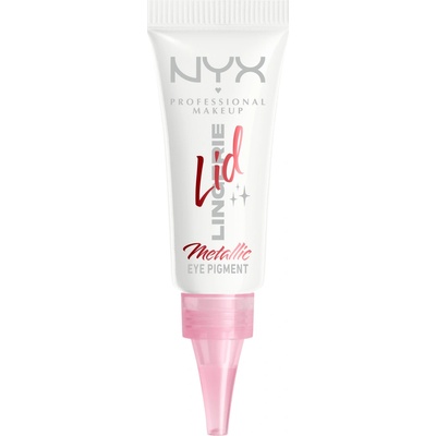 NYX Professional Makeup Lid Lingerie krémové očné tiene Satin Silver 6 ml