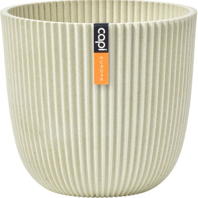 Capi Indoor kvetináč Ball Groove 21,5 x 20 cm - beige