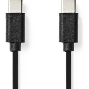 Nedis CCGL60700BK10 USB C - USB C (USB-C) кабел, USB2.0, 60W, дължина 1m (CCGL60700BK10)