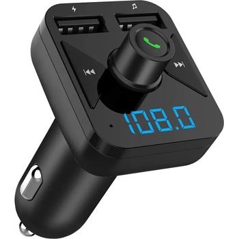 FM Bluetooth трансмитер с USB зарядно за кола, MP3 плеър - BT16