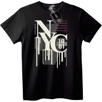 NOONEBRAND Тениска NYC 1981 Градска - 3XL, Black