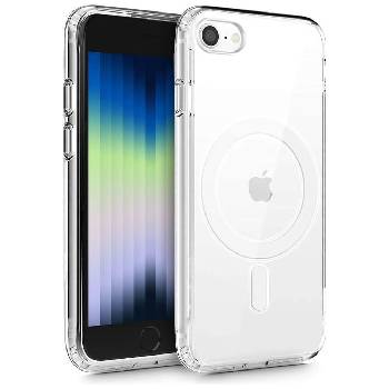 Tech-Protect MagMat MagSafe Case - хибриден удароустойчив кейс с MagSafe за iPhone SE (2022), iPhone SE (2020), iPhone 8, iPhone 7 (прозрачен)