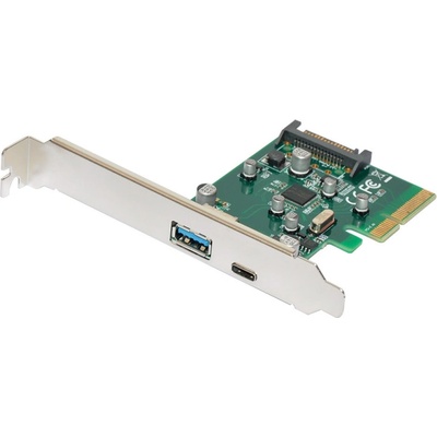 Makki PCI-E card 2 x USB3.1 A C ports - MAKKI-PCIE-2XUSB31-AC-V1 (MAKKI-PCIE-2XUSB31-AC-V1)