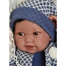 Antonio Juan Realistické bábätko chlapeček Pipo tmavé vlásky