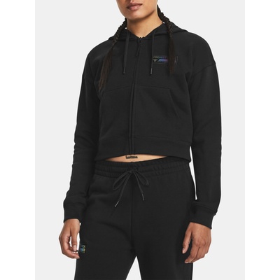 Under Armour Project Rock HW Terry FZ Sweatshirt Under Armour | Cheren | ЖЕНИ | XS