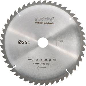 Metabo нож за трион HW/CT 254 x 30 мм, 48 зъба, 5 neg 628061000 (628061000)