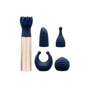 Pillow Talk Secrets Choices 6-частов комплект мини масажор Navy Blue Rose Gold (P24380)