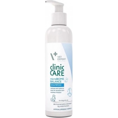 VET EXPERT Clinic Care microBiome Balance Shampoo - шампоан за проблемна и отслабена козина, склонна към раздразнения кожа, 250 мл - Vet Expert - Полша
