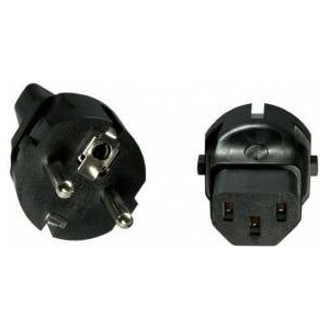 MicroConnect PESC13AD power plug adapter F Type C13 Black