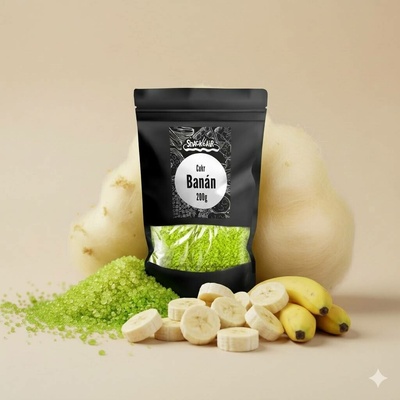 SnackAir Cukr Banán na cukrovou vatu a sladký popcorn 200 g