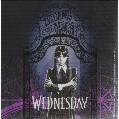 Chaks Servítky Wednesday 33x33 cm 20 ks