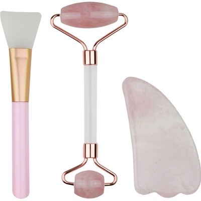 ETANI dárková sada Jade roller – masážní váleček Jadeit, Gua-Sha kámen a špachtle na krém 1 ks: sada – Hledejceny.cz