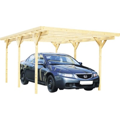 BPP Carport drevený prírodný 302 x 500 cm