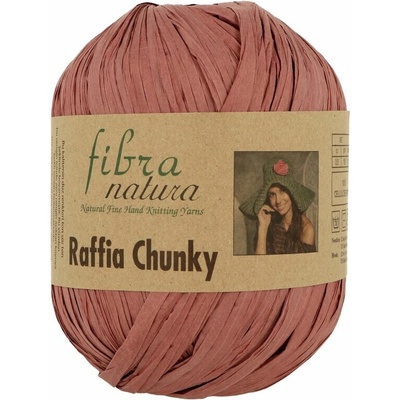 Fibra Natura Raffia Chunky 07 tmavá staroružová