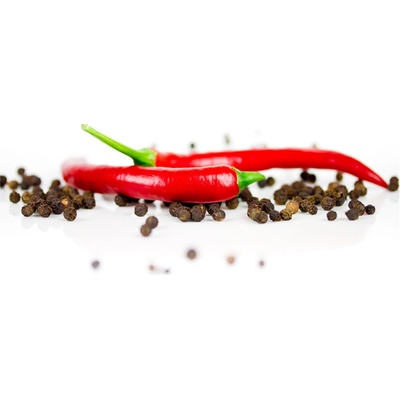 Foto obraz fotografie na skle Chilli a korenie 100x50 cm