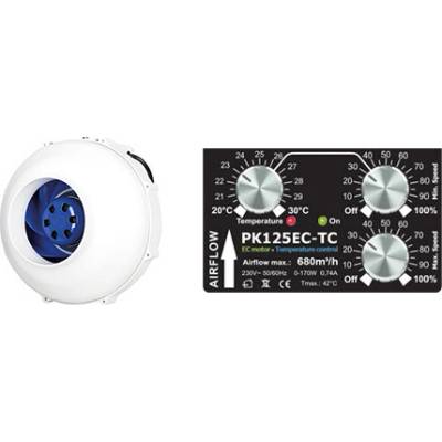 Prima Klima CTRL 125 EC 680 m3/h 125 mm regulátor termostat